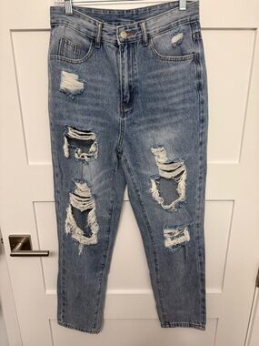 SHEIN Light Blue Denim Jeans